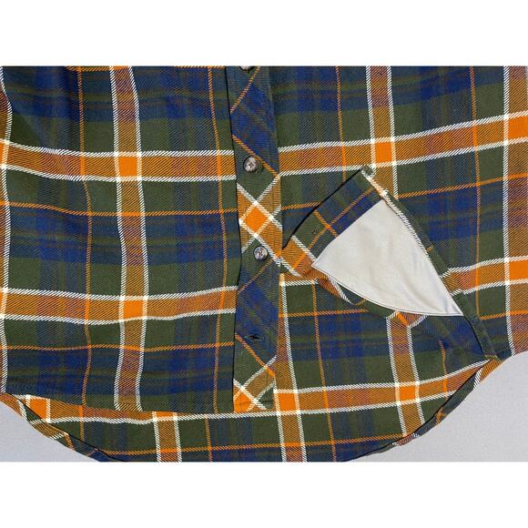 Duluth Trading Company Medium Weight Plaid Flannel Button Up Shirt SZ Medium - Picture 4 of 5